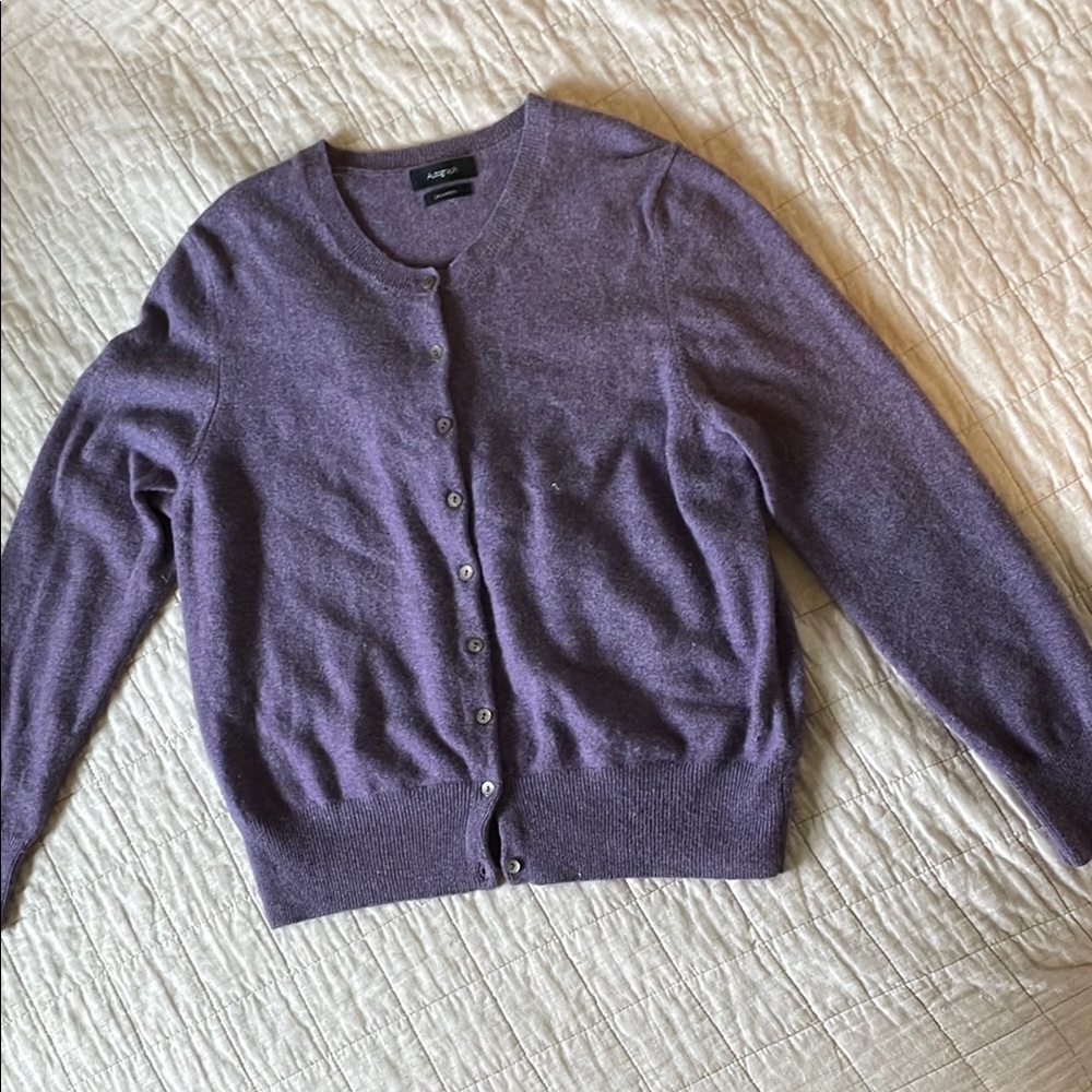 Autograph Women's Purple Cashmere Sweater, Size M